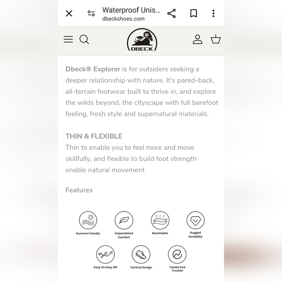 Dbeck Explorer Outdoor Hiking, Camping, & Driving Ankle Shoe EU Size 42 - Picture 9 of 11